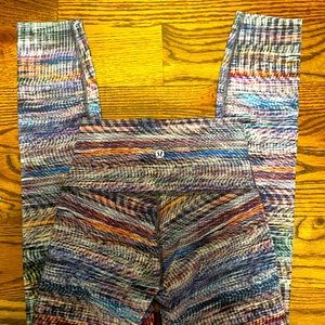 WunderTrain High Rise 23” multicolored leggings size2